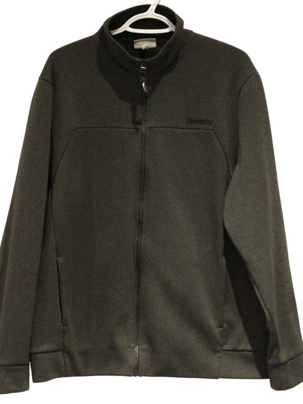 Bench Charcoal Gray Zip Up Sweater Size XL